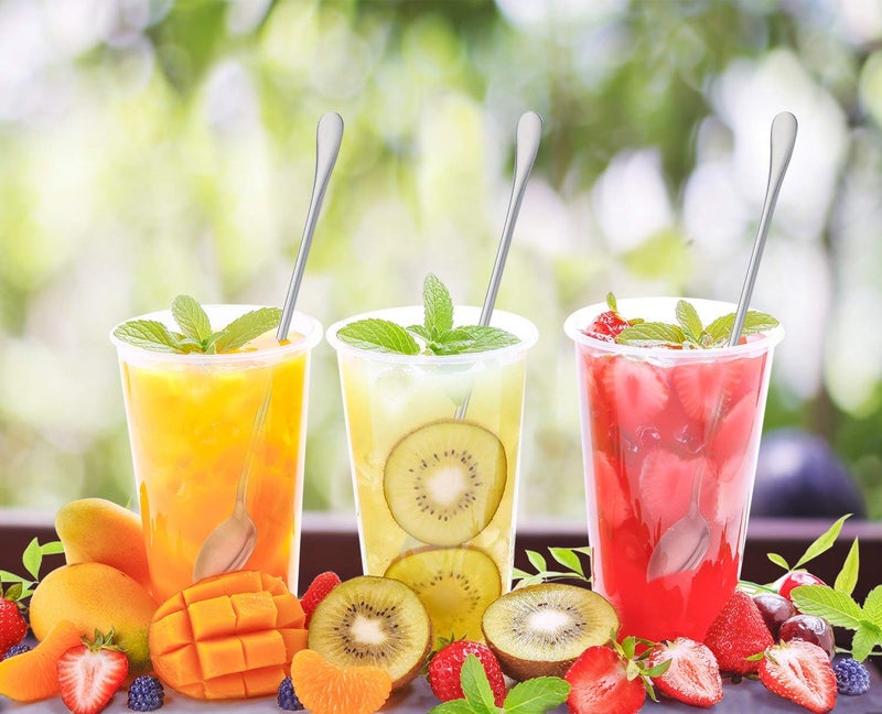 FIVOENDAR 9-inch Long Handle Stirring Spoon, Ice Tea Coffee Spoon, Stainless Steel Cocktail Mixing Spoons - Set of 8 - Image 5